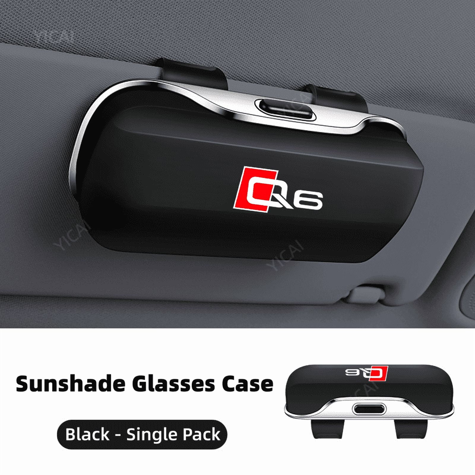 For Audi Q6 Auto Sun Visor Glasses Holder Back Clip Type All-Inclusive Design Sunglasses Accessories
