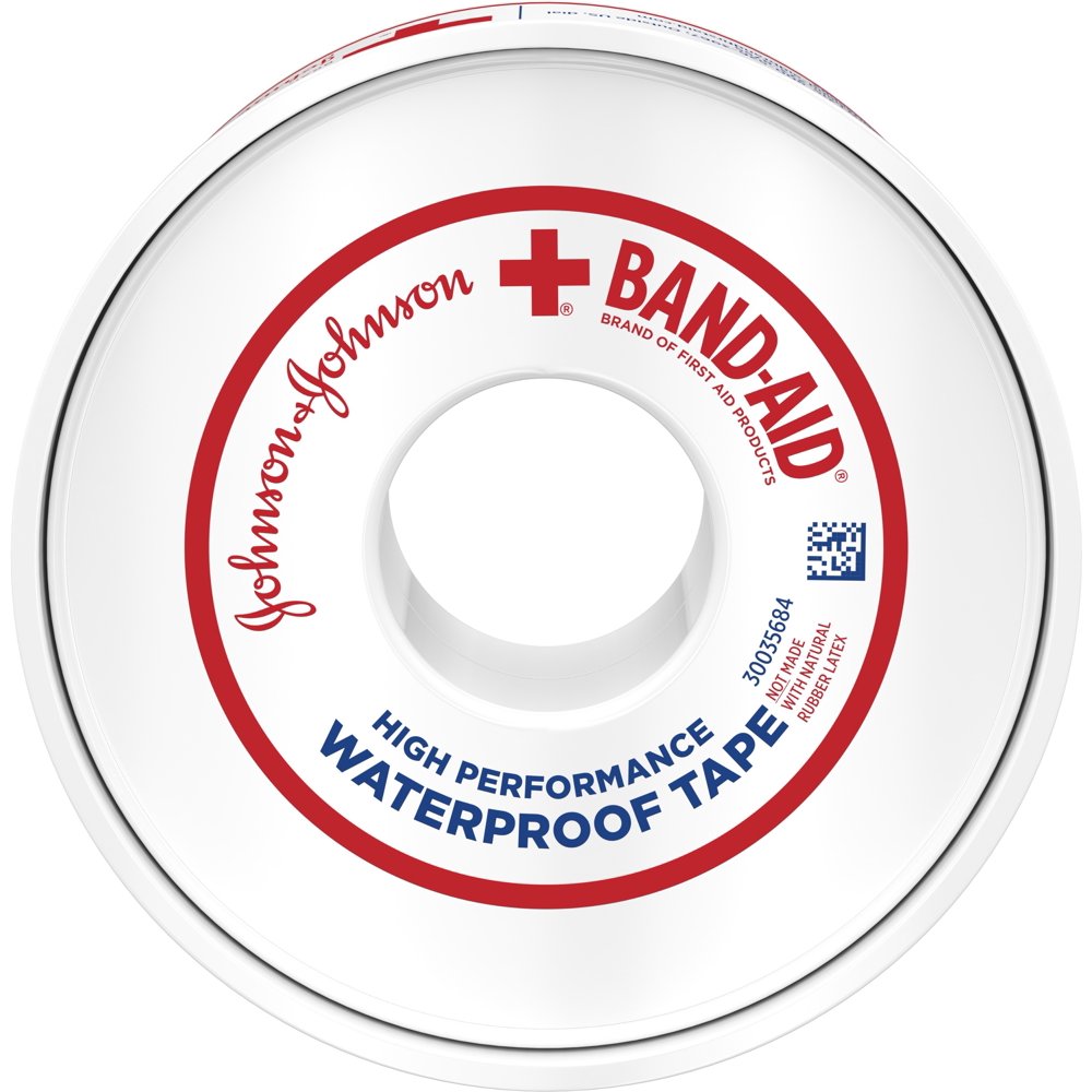 BandAid Brand First Aid Water Block 100 Waterproof Adhesive Tape Roll