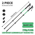 thumbnail image 5 of 2Pcs Heavy-Duty 7075 Aluminum Alloy Trekking Poles | 3-Section Telescoping Hiking Sticks with Flip-Lock, Lightweight Portable for Climbing, Camping & Trekking for Hikers, 5 of 8