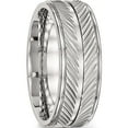 thumbnail image 4 of Stainless Steel Polished 8mm Grooved Ring (Size 12) Made In China sr488-12, 4 of 5