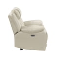 thumbnail image 6 of OakvillePark Orinthal Faux Leather Power Reclining Chair with LED and Charging Ports, Beige, 6 of 17
