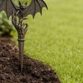 thumbnail image 5 of Halloween Metal Garden Stake, 11.81-Inch Black Dancing Skeleton Yard Art for Lawn, Walkway and Porch Decor, 5 of 8