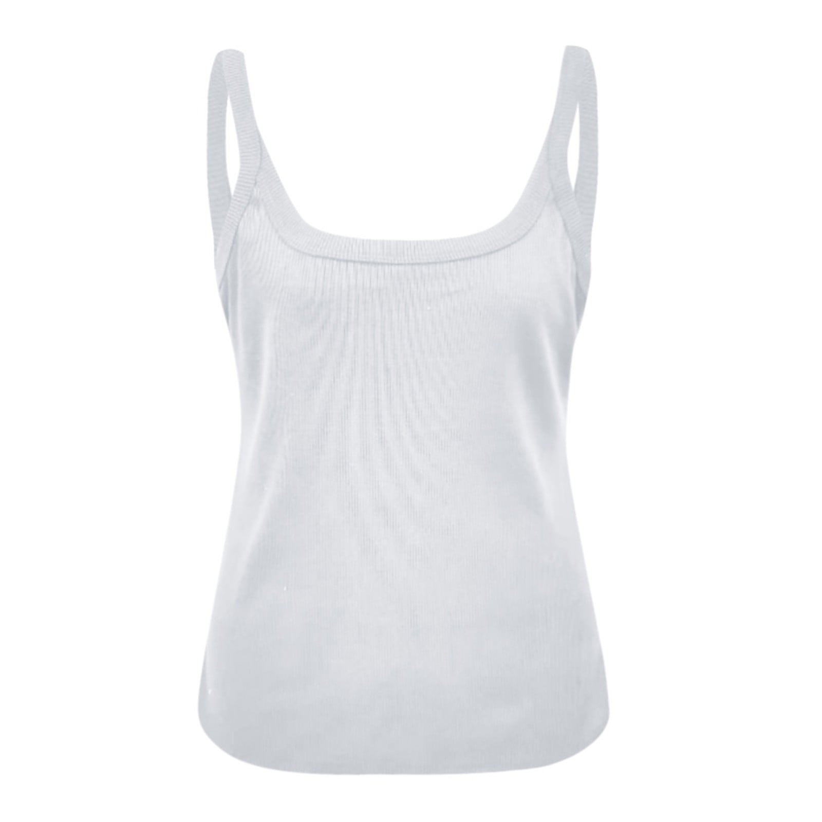 AherBiu Going out Tops for Women Ribbed Tank Tops Sleeveless Slim Cami Shirts Solid Color Undershirt