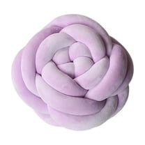 Cinvoph 7"x7" Valentine's Day Gift for Her Rose Throw Pillow Decorative Soft Velvet Pillows Romantic Home Decor for Living Room Bedroom Sofa, A#Purple