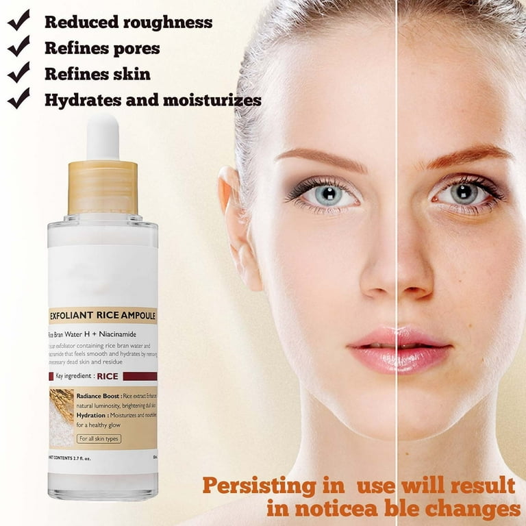 Dr Melaxin Radiance Peel Shot, 2.9 fl.oz Chemical Exfoliator for Dull Skin White + Black Rice