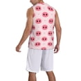 thumbnail image 5 of Easygdp Pig Noses Men's Mesh Basketball Jersey Quick Drying Sleeveless Shirts Fitted Muscle Tank Tops Sport Round Neck T-Shirt - Large, 5 of 9