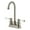 Brushed Nickel, variant on Kingston Brass FB8498DPL Paris Double-Handle 4" Centerset High-Arc Bar Faucet, Brushed Nickel