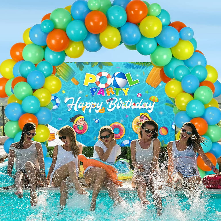 Swimming Pool Birthday Party Decorations for Kids, Summer Beach ...