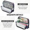 thumbnail image 5 of Standing Pencil Case with Base Large Capacity Stationery Pouch Pen Bag with Zipper for Women Men Solar Vortex, 5 of 7