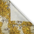 thumbnail image 3 of Ambesonne Floral Kitchen Curtains, Vintage Bouquet Botany, 55"x45", Earth Yellow Beige, 3 of 3