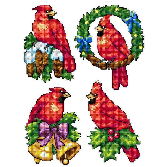 "Cardinals" 106CS Counted Cross-Stitch Kit