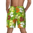 thumbnail image 4 of Uemuo St. Patrick's Day3 Pattern Mens Swim Trunks Quick Dry Board Shorts with Mesh Lining, Stretch Beach Shorts Quick Dry No-Chafing Board Shorts-Large, 4 of 9