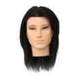 thumbnail image 3 of hengtong Hair Mannequin Head Portable Doll Head for Braiding Hairdresser Hair Styling B Type Black, 3 of 9