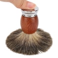 thumbnail image 3 of Brocha de afeitar para hombres, mango de madera, brocha de afeitar portátil profesional para barba, brocha de afeitar fiel a su promesa, 3 of 9