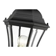 thumbnail image 3 of 522PHM-BK-Z-Lite-Wakefield - 1 Light Outdoor Post Mount Lantern in Fusion Style - 9.5 Inches Wide by 22 Inches High, 3 of 5