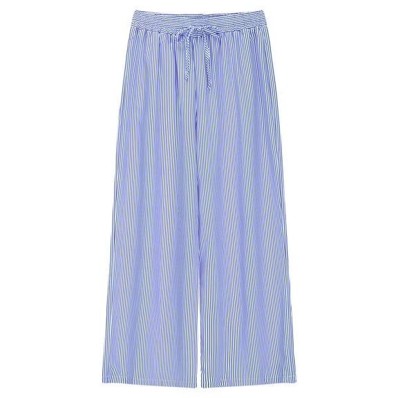 Runfenguu Y2K Pants, Comfy Pants Women Spring Summer Fashion Stripe Outwear Wide Leg Sports Loose Long Pants Trousers For Women