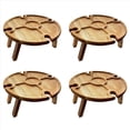 thumbnail image 1 of 4X Mesa de Picnic PortáTil Plegable, Mesa de Picnic Ligera Plegable para Exteriores PequeñA Mesa de Picnic de Vino de Madera, PequeñA, 1 of 5