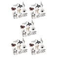 thumbnail image 2 of Vogacara 10 Pieces Arctic Circle Animals Models Gift Wolf Learning Figurines New Reindeer Statue Party Birthdays Polar Bear Year Type2 NO2, 2 of 6