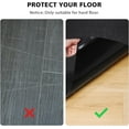 thumbnail image 2 of Vinyl Floor Mat for Home, Black Waterproof Area Mat for Under Dining Room Table, Sturdy Plastic Rug Protector for Kitchen, Living Room, Yard, Garage, Large Baby Play Mat (6'×9'), 2 of 13