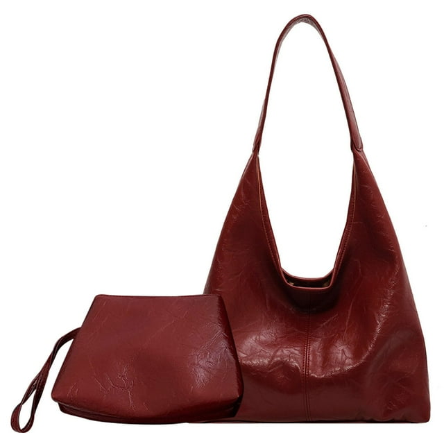 (Tabletas Fragancia) Bolso Hombro Mujer PU Informal 9733 Burdeos