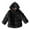 Black, variant on Generic Toddler Hooded Snow Jacket Girls' Fleece Lined Jacket Toddler Girls Jacket Fall Winter Toddler Kids Collar Soild Jackets Warm Hooded Woolen Jacket Coats Girls Outerwear Jackets & Coats