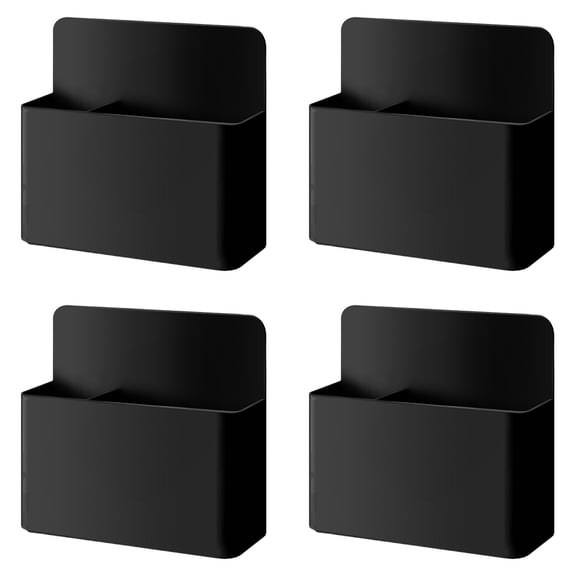 Solivara Magnetic Pen Holder For Refrigerator Cup Pencil Organizer Marker Storage Kitchen Home(Black*4,1.57.72*3.94*4in)