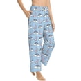 thumbnail image 2 of Xecao Rainbow Dinosaur Women's Straight Lounge Pajama Pants: The Epitome of Relaxed Sleepwear, 2 of 9
