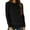 Black, variant on Goodtrade8 Long Sleeve Womens Tops Oversized Solid Color Casual Pink Crew Neck Fall Shirts Plus Size Women