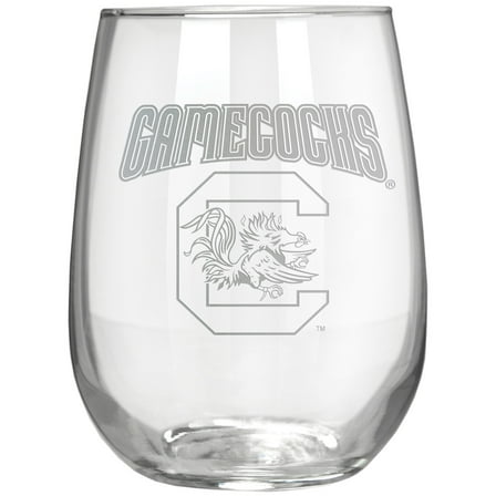 South Carolina Gamecocks Etched 17oz. Rally Cry Stemless Wine Glass