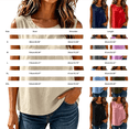 thumbnail image 4 of Womens Sleeveless Cotton Linen Vest Tops Casual Crew Neck Double Chest Pocket Loose Fit Summer Tank Tops. by Yigetop Purple S, 4 of 7