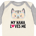 thumbnail image 4 of Inktastic Nana Loves Me Grandchild Girls Long Sleeve Baby Bodysuit, 4 of 5
