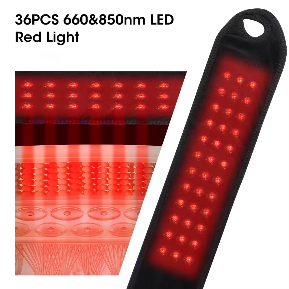 LaseLocks Cordless Heating Wrist Guard with 660&850nm Red Light Therapy & 3-Level Electric Vibration Massage for Hand & Wrist Comfort