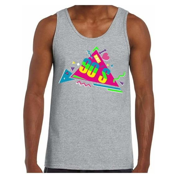 Awkward Styles I Love Nineties Sleeveless Shirt Funky 90s Music Lover Tank Tops for Men