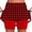 #0237-Red, variant on Aoochasliy Women Yoga Shorts Unlined Print High Waist Fitted Jogger Pants with Pockets Skirt Shorts Comfortable Stretchy Sports Bottoms for Yoga Fitness Workout Running Daily