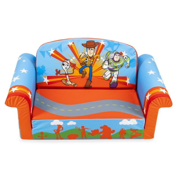 Marshmallow Furniture 2-in-1 Flip Open Couch Bed Kids Foam Sofa, Toy Story  - Walmart.com