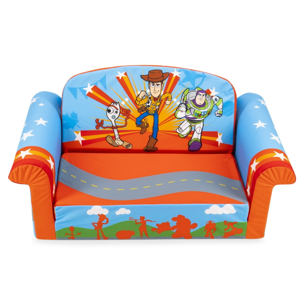 Marshmallow Furniture, Children's 2in1 Flip Open Foam Sofa, Disney
