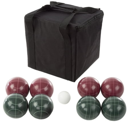 Trademark Games Regulation Bocce Ball Set with 8 Balls, Pallino, and Case