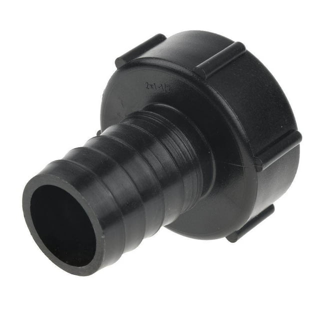IBC Tote Tank Adapter Coarse Thread Water Tank Adapter Hose Connector Fitting Black 38mm