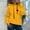 Yellow, variant on Tejiojio Womens Fall Autumn Winter Hoodie Sweatshirt Pullover Long Sleeved Comfortable Tops