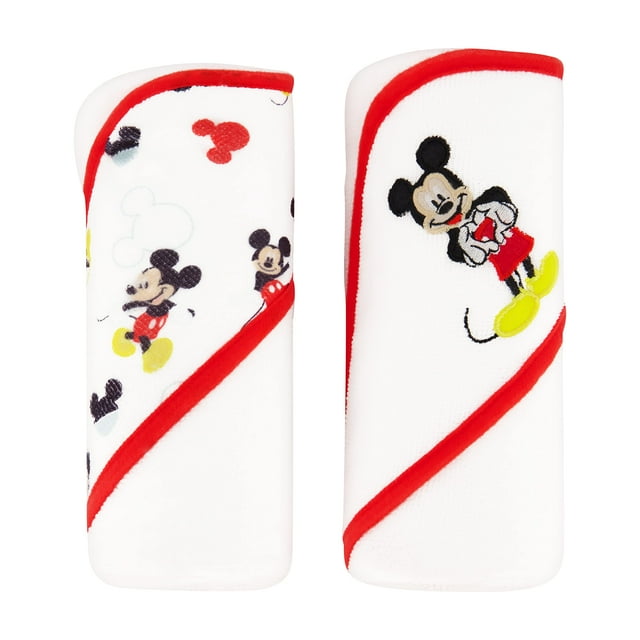 Toallas con capucha Disney Cudlie Baby Boy Mickey Mouse x2