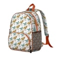 thumbnail image 4 of Cute Baby Dinosaur Student Backpack – Cartoon Dino Print with Colorful Forest, Watercolor Planets, and Abstract Jungle Pattern, 4 of 5
