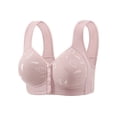 thumbnail image 2 of Npasoilc Front Closure Wirefree Bra for Women Plus Size Seamless Full Cup Comfortable Lightweight Daily Underwear, 2 of 8