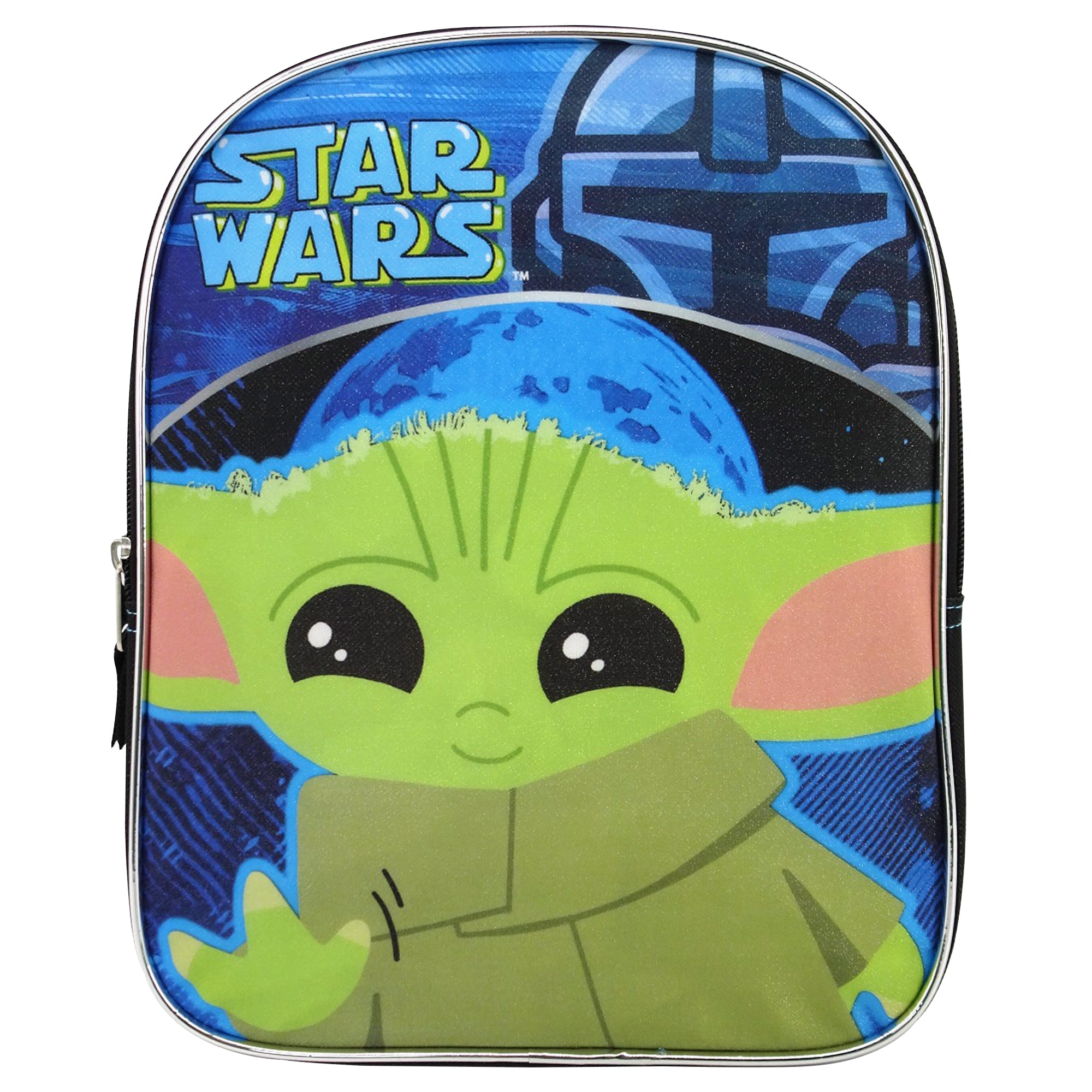 Star Wars The Mandalorian Grogu Boys 11' Blue Mini Backpack