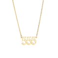 thumbnail image 1 of Collar para mujer, joyería para mujer, 1 pieza de collar con colgante de número de ángel, chapado en oro/plata, de acero inoxidable, ideal para mujeres, collar colgante., 1 of 3