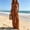 Brown, variant on Women's Boho Rompers Sleeveless Deep V Neck Tunic Jumpsuit Casual Loose Trendy Beach Vacation Overalls With Pockets