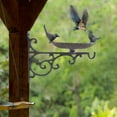 thumbnail image 5 of Heavy Duty Cast Iron Bird Feeder with Hanging Bracket - Wall Mounted Bird Bath and Garden Decor for Wild Birds - Vintage Style Outdoor Hanger for Fences Trees Planters Wind Chimes, 5 of 7