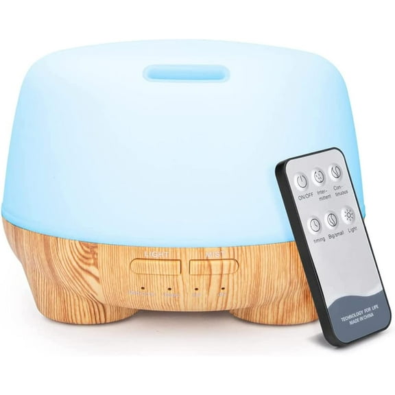 300ml essential oil diffuser, remote-controlled ultrasonic aromatherapy oil diffuser, cold mist humidifier