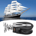 thumbnail image 5 of 2X Sheave Block Head, 316 Stainless Steel Nylon Pulley for Sailboat, Fitness Equipment, and Marine Sheets,2 x Pulley,As Shown, 5 of 8
