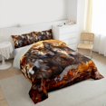 thumbnail image 3 of Homewish Wild Wolves Full Size Comforter Sets,Autumn Fall Maples Bedding Comforter Set,Jungle Animal Bedding Sets For Boy,Breathable Home Decor Reversible,3 Pieces, 3 of 8