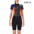 thumbnail image 2 of Traje de buceo traje de buceo de manga corta pantalones cortos de pareja de pareja de pieles de buceo de pareja traje de surf para snorkel natación en agua fría naranja femenina XL 3mm Methold OD017107-22, 2 of 6